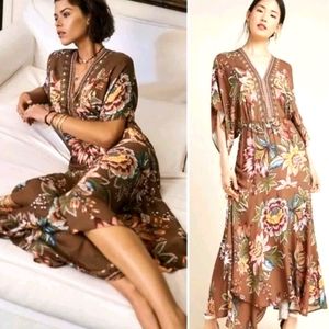 Anthropologie Farm Rio Valentina Maxi Dress